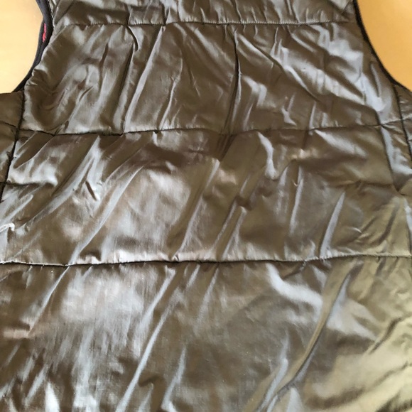 Eddie Bauer Men’s Ebtek Primaloft Charcoal Grey & Red Quilted Vest sz Tall Lg - Picture 3 of 15